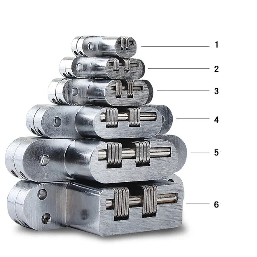 1PC Edelstahl Versteckte Scharniere 180 ° Unsichtbare Klapp Fenster Tür Scharnier Mit Schrauben Möbel Hardware Zubehör Image