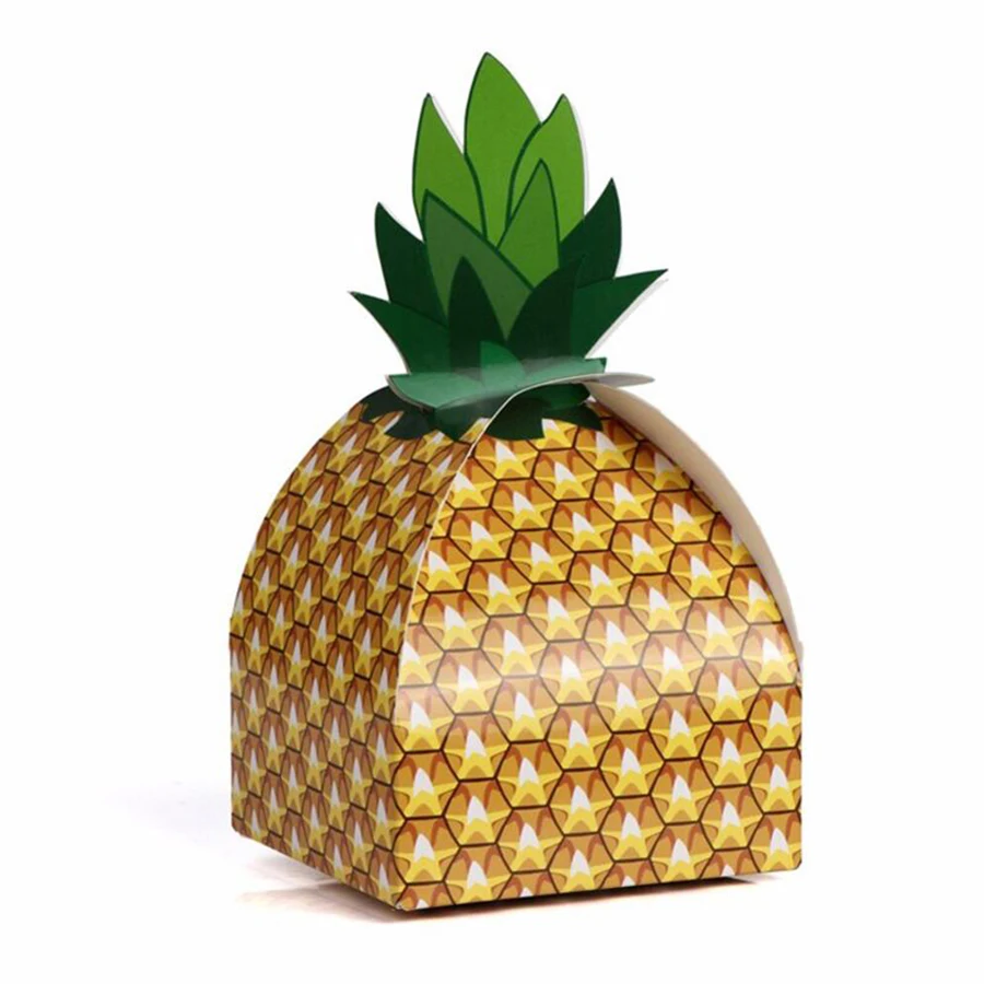 24 stücke Ananas bevorzugen Süßigkeiten Geschenk boxen für hawaiian ische tropische Party, Luau Grill Obst Party, Sommer Strand Hochzeits feier liefert Image