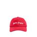 Embroide Logo Cotton Baseball Cap - Red - Palm Angels Hats
