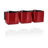 Vaso da interno cube Glossy Green Wall Home 14 cm - Rosso Scarlatto Lucido - Rosso Scarlatto Lucido