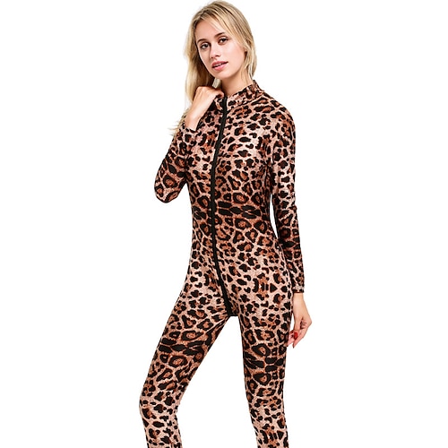 Zentai-Anzüge Cosplay Kostüm Catsuit Karnevalskostüm Ganzkörperanzug Damen Cosplay Sexy Kostüm Leopard Kostüm für Maskerade Erwachsene Image