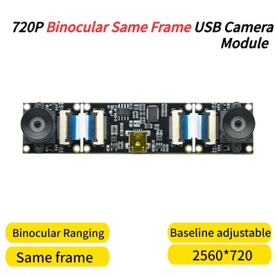 3D Stereo VR USB Camera Module 720P with Dual Lens,2560x720 30fps,Synchronized Same Frame,Baseline