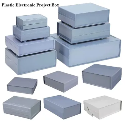 7 Sizes Plastic Waterproof Grey Housing Instrument Case Plastic Electronic Project Box Electric Supplies USB Power Junction Box