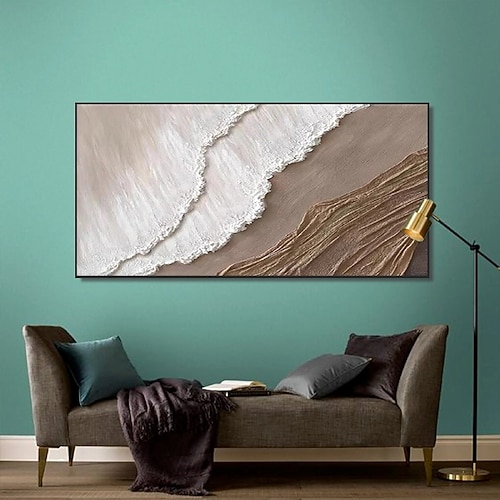 Manuell Handgemacht Hang-Ölgemälde Handgemalte Vertikal Abstrakt Landschaft Modern Impressionismus Ohne Innenrahmen (ohne Rahmen) Image