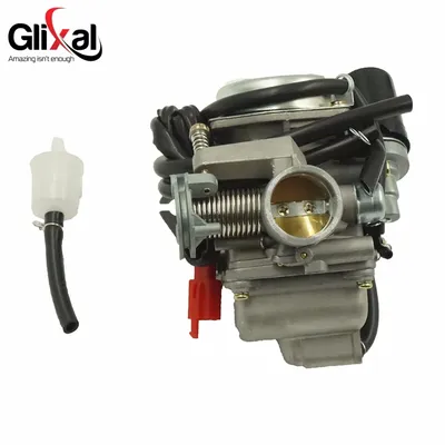 Glixal GY6 125cc 150cc 26mm CVK Carburetor Carb with Electric Choke for 152QMI 157QMJ Scooter Moped