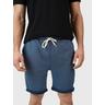 Sweatshorts BRUNOTTI Gr. XL, N-Gr, blau (night blue) Herren Hosen Shorts mit Brunotti-Badge