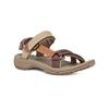 Sandale TEVA "W TERRA FI LITE", Gr. 42, braun (incense, lio), Textil, Synthetik, sportlich, Schuhe