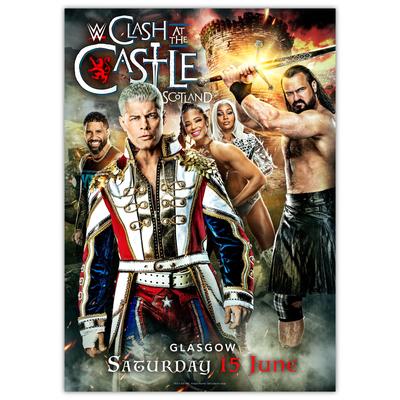 WWE Clash at The Castle June Poster - Unframed A3 Image