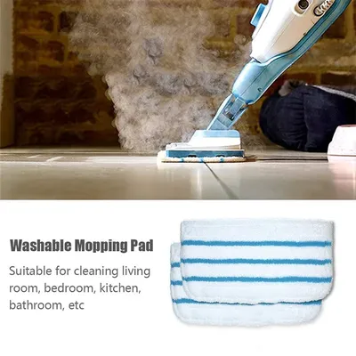 2 Stück Mopp-Pads für Black & Decker Steam Mop FSM1610/1630/1300, waschbares und wiederverwendbares Image