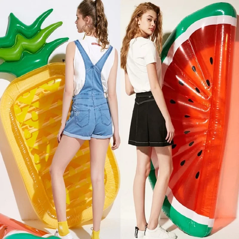 Aufblasbare riesige Pool Float Matratze Spielzeug Wassermelone Ananas Kaktus Strand Schwimmring Obst Floatie Luftmatratze Image
