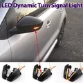 Dinamico Nero LED Indicatori di direzione Luce Sequenziale Specchietto retrovisore Per VW Volkswagen Polo MK5 6R 6C 2009-2017