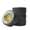 4 pièces pneu à dérive dure 12mm roues hexagonales pneu pour 1/10 échelle RC dérive sur route