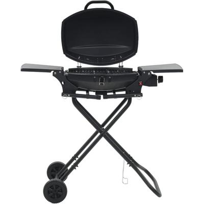 VidaXL Gasgrill Tragbar mit Kochzone Schwarz Image