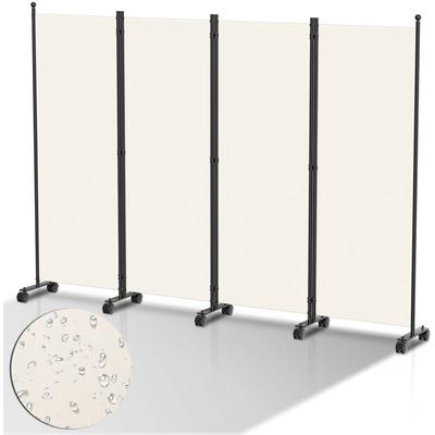 Vingo - Paravent mit Rollen Faltbarer Raumteiler Outdoor Trennwand Garten Sichtschutz Raumtrenner 4 Image