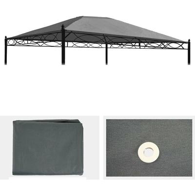 Neuwertig] Ersatzbezug für Dach Pergola Pavillon Calpe 4x3m grau Image