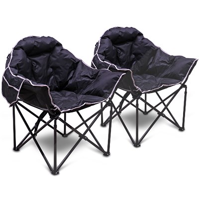 Enva 2x Gepolsterter Campingstuhl - Moon Chair - Faltbar [Hersteller-Nr. 40974589] Image