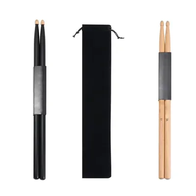 1Pairs Black Maple Wood Classic 5A Professional Drum Sticks Musical Instruments Drumsticks With