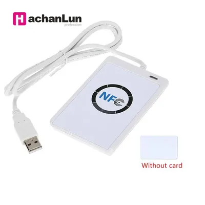 ACR122U RFID access card reader duplicator 13.56MHZ NFC support ISO / IEC18092 smart chip card crack