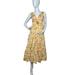 Kate Spade Dresses | Kate Spade Kate Daisy Poplin Vineyard Midi Mainline Dress Size 6 | Color: Gold/Red/Tan | Size: 6