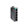 Moxa EDS-G2005-ELP , 5-Port Full Gigabit Entry-Level Unmanaged Switch with 5 10/100/1000 BaseT(X) Ports, 12/24/48 Power Input, Plastic housing, -10 to 60°C Operating Temperature