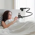 Portatile 360 ° Supporto per telefono cellulare Supporto per supporto Clip flessibile per letto pigro Staffa da tavolo Smartphone Supporto per supporto da letto per scrivania Supporto base