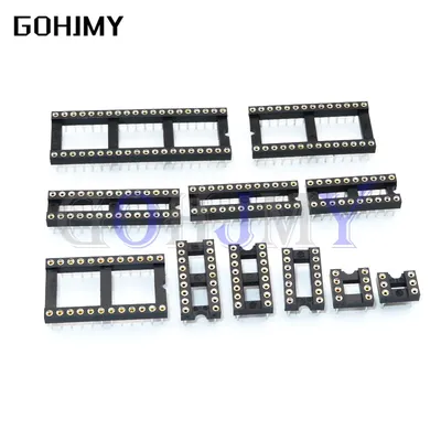10 Stück Rundloch-IC-Buchsen stecker Dip 6 8 14 16 18 20 24 28 40-polige Buchsen Dip6 Dip8 Dip14 Image