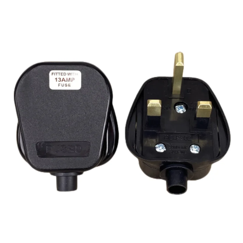 UK-Stecker, wiederverdrahtbarer 3-poliger Typ G-Stecker, Steckdosen, Schuko British Power Adapter, Verlängerungskabel, Anschlussstecker Image