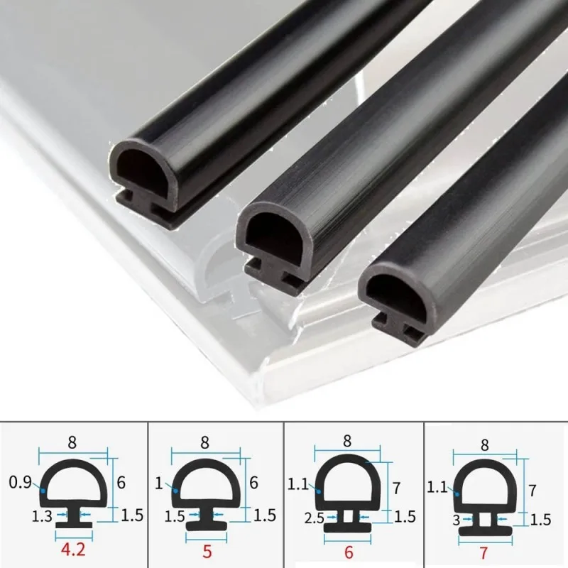 5/10 m Bodenbreite 5/6/7 mm EPDM-Dichtungsstreifen Brücke Aluminium Tür/Fenster versiegelter Kunststoff E nergy S aving und Türen