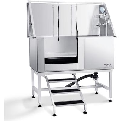 Vevor - Professionelle Hundepflegewanne 127cm Edelstahl Tierbadewanne Hundewaschstation max.150kg