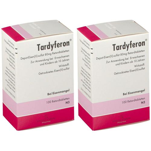 Tardyferon Depot-Eisen(II)-sulfat Doppelpack 2x100 St Retard-Tabletten