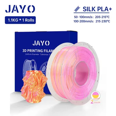 JAYO Tri-Colors SILK PLA 3D Printer Filament 1.75MM Coextrusion PLA + Filament Multicolor Like Dual