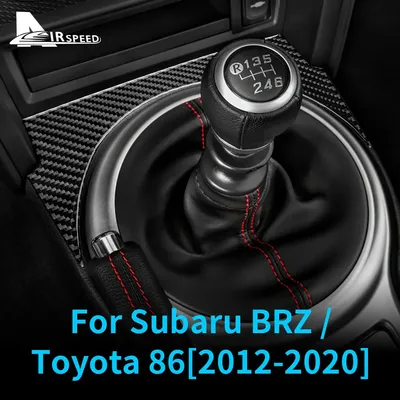 Real Soft Carbon Fiber for Toyota GT86 Subaru BRZ 2012-2014 2015 2016 2017 2018 2019 2020 Sticker LHD RHD Car Gear Shift Panel
