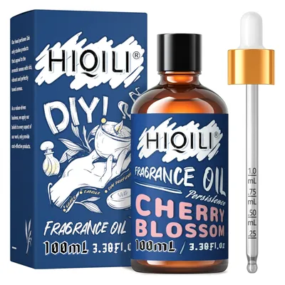 HIQILI 100ML Cherryblossom Oil, 100% Pure Oil for Aromatherapy,Car Diffuser, Humidifier,Candle