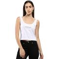 Calvin Klein Jeans Damen Tank Top Institutional Strappy Top aus Baumwolle, Weiß (Bright White), XL