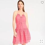J. Crew Dresses | J Crew Women's Button Front Camelia Halter Dress - 4 | Color: Pink | Size: 4
