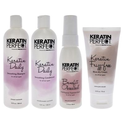 Keratin Daily Kit by Keratin Perfect for Unisex - 4 Pc Kit