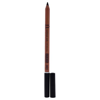 Natural Side Eye Pencil - 001 Deep Black by Pupa Milano for Women - 0.038 oz Eyebrow Pencil