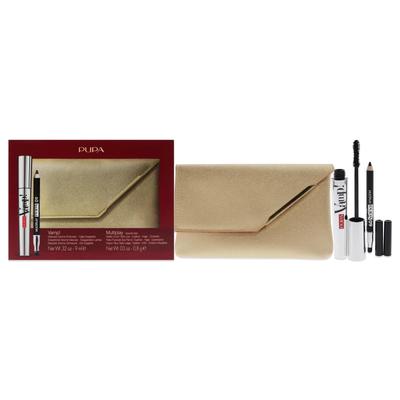 Vamp! and Multiply Set by Pupa Milano for Women - 3 Pc 0.32oz Vamp! Mascara - 100 Black, 0.03oz Mult