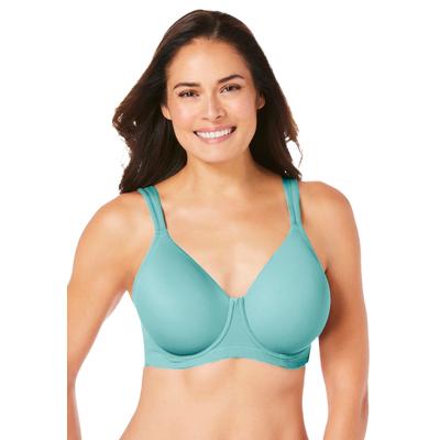 Plus Size Women's Brigitte Seamless Underwire T-shirt Bra 5028 by Leading Lady in Fresh Turquoise (Size 54 B)