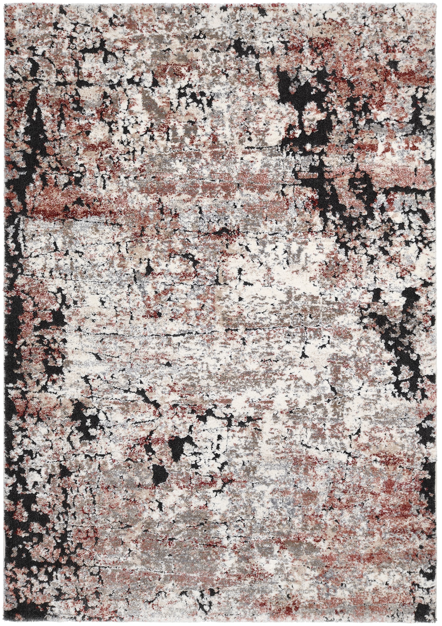 Teppich OCI DIE TEPPICHMARKE "CYRUS SHINE", beige (creme, rot), B:240cm H:20mm L:340cm, Polypropylen, Teppiche, Kurzfor, maschinell gewebt, Perlglanz in der Oberfläche Image