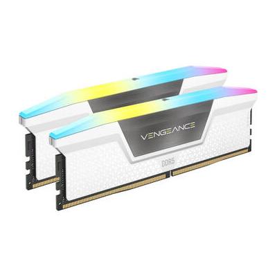 Corsair Used 32GB VENGEANCE RGB DDR5 6400MT/s DIMM Memory Kit (White, 2 x 16GB) CMH32GX5M2B6400C36W