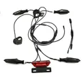 Bicicletta elettrica Impermeabile Cavo di Luce Set Anteriore Posteriore Lampeggiante Dinamico Indicatori di direzione 24V 36V 48V 52V 60V Per BAFANG KUNTENG