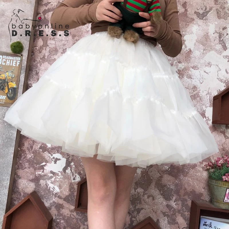 Heißer Verkauf Rockabilly Rot Hochzeit Petticoat Krinoline Kurzen Tüll Rock Unterrock Frau Erwachsene Tutu Halb Slips Braut Zubehör