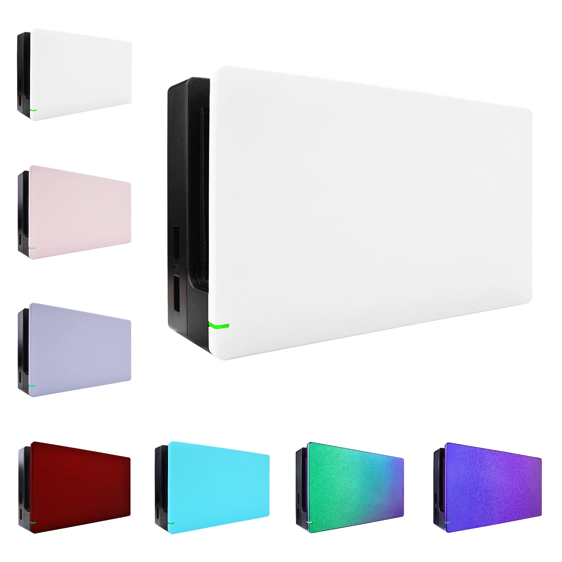 eXtremeRate Caution Custom Frontplate, Grip DIY Ersatzgehäuseschale für Nintendo Switch Dock Image