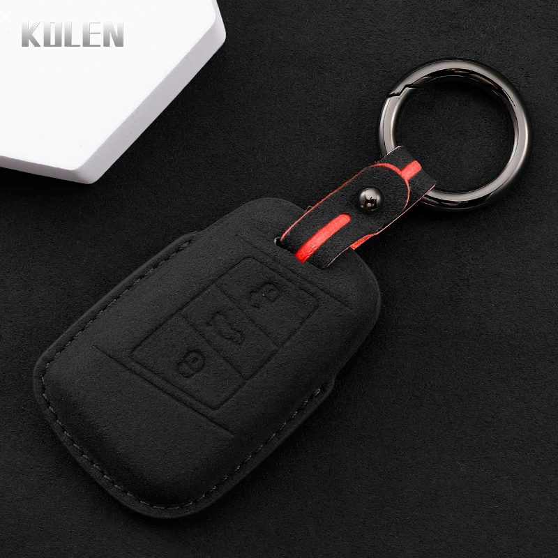 Leder Auto Remote Key Case Abdeckung Shell Fob Für VW Volkswagen Passat B8 Magotan Für Skoda Superb A7 Kodiaq Sitz Zubehör Tasche Image