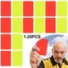 PVC Fußballspiel Schiedsrichter rote gelbe Karten Fußballspiel Trainings werkzeug 8x11cm