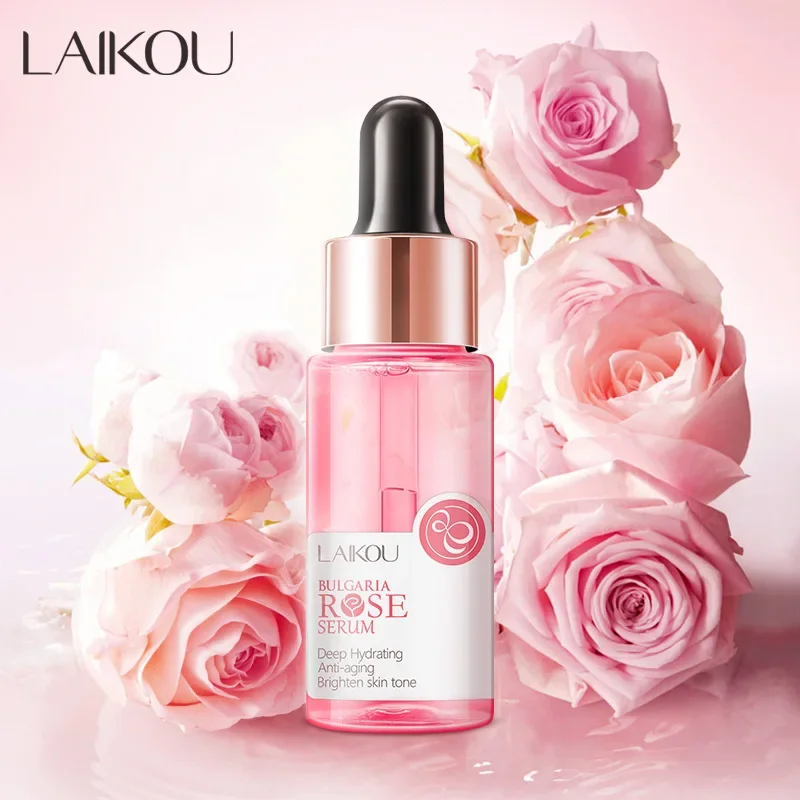 Laikou Bulgarien Rose Serum tief feuchtigkeit spendend feuchtigkeit spendend aufhellen Hautton entfernen Flecken schrumpfen Poren Pflege 17ml Image