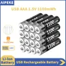 Batterie ricaricabili AIPEKE USB 1.5V Aa e Aaa batterie al litio aaa da 1100mwh per batteria