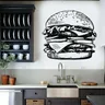 Fast Food Sign Window Stickers Hamburger Rapid Delicious Food Vinyl Wall Decal Fast Food Cafe