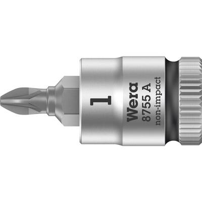 Wera - 8755 a 05003353001 Kreuzschlitz Pozidriv Steckschlüssel-Bit-Einsatz pz 1 1/4' (6.3 mm) Image